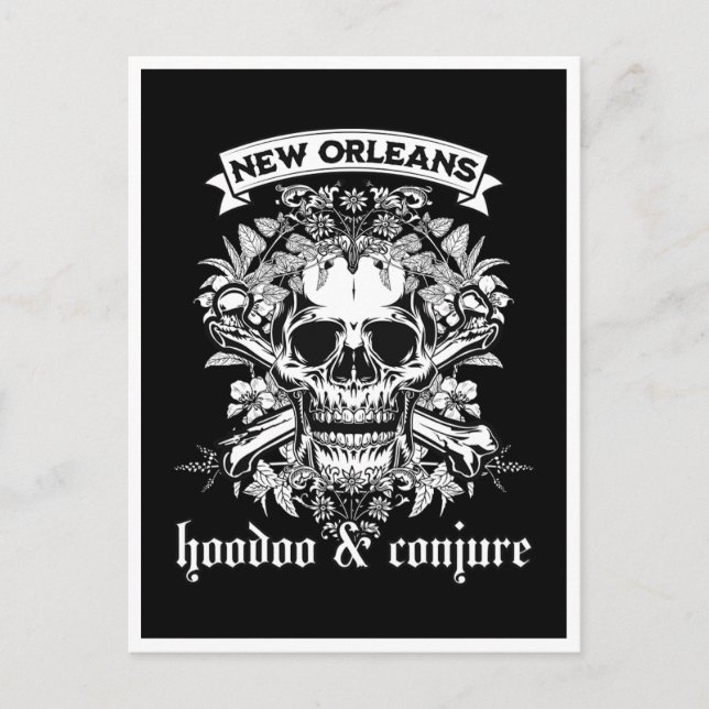 Postal Nueva Orleans: Hoodoo y Conjure (Anverso)