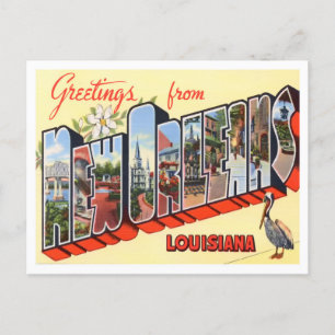 Postal Nueva Orleans, Louisiana Gran Cartas Postcard