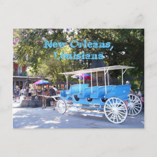 Postal Nueva Orleans, Luisiana Casa y Carruaje
