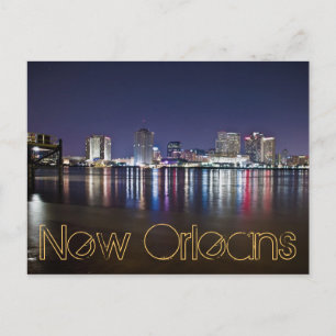 Postal Nueva Orleans, Luisiana / La gran fácil por la noc