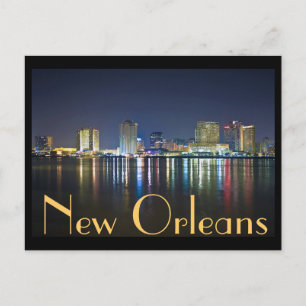 Postal Nueva Orleans, Luisiana / La gran fácil por la noc