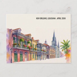 Postal Nueva Orleans Luisiana Nola Retro Vintage Viaje