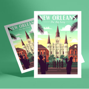 Postal Nueva Orleans Vintage