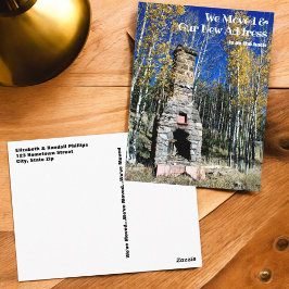 Postal Nueva plantilla de foto personalizada de dirección