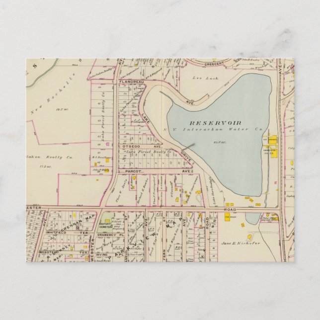 Postal Nueva Rochelle ward 3, Nueva York 2 (Anverso)