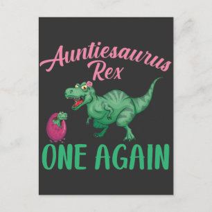 Postal Nueva tía de los dinosaurios de los huevos de la t