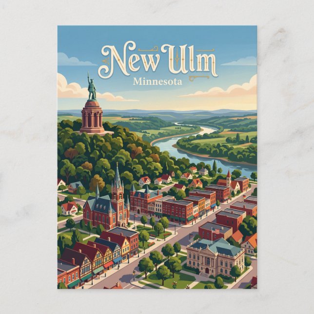 Postal Nueva Ulm, Minnesota (Anverso)