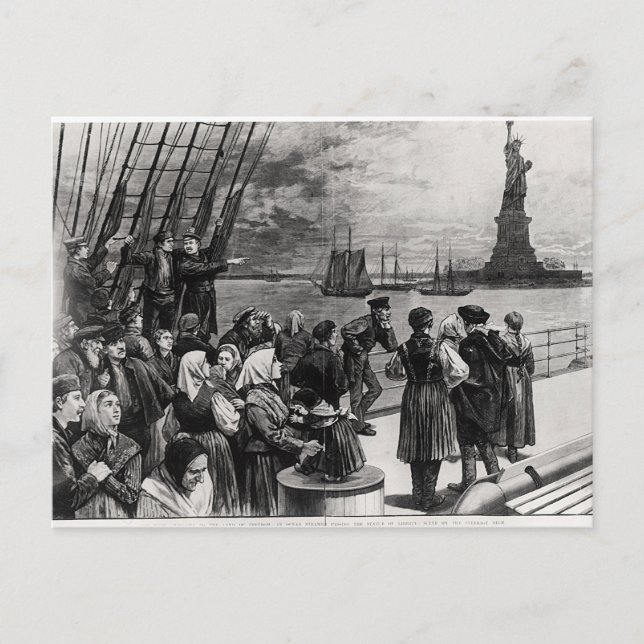 Postal Nueva York - Bienvenidos a la tierra de la liberta (Anverso)