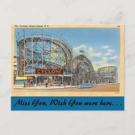 Postal Nueva York, ciclón, Coney Island