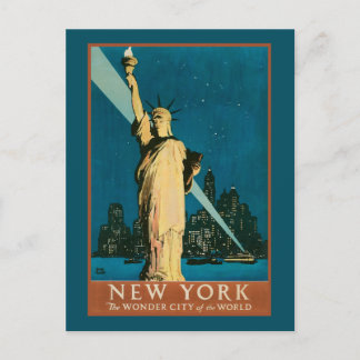 Postal Nueva York Ciudad del Mundo Maravilla