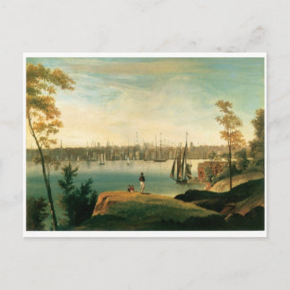 Postal Nueva York de Brooklyn Heights alrededor de 1834