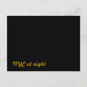 Postal Nueva York de noche