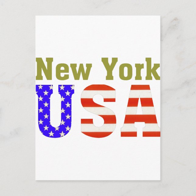 Postal ¡Nueva York EE.UU.! (Anverso)