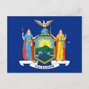 Postal Nueva York: El Estado Imperial, bandera de la Gran