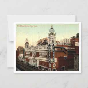 Postal Nueva York, el hipódromo, la época de los 1910