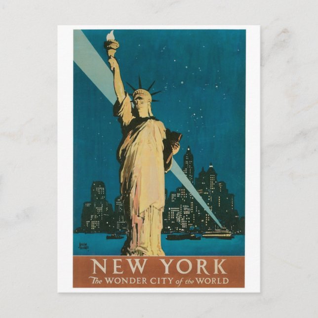 Postal Nueva York: El Poster de la Ciudad Maravilla del M (Anverso)