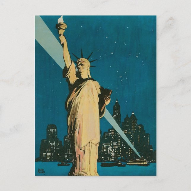 Postal Nueva York: El Poster de la Ciudad Maravilla del M (Anverso)