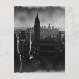 Postal Nueva York en blanco y negro