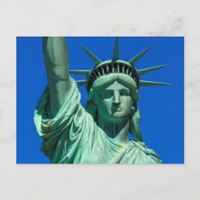 Postal Nueva York, Estatua de la Libertad (Anverso)
