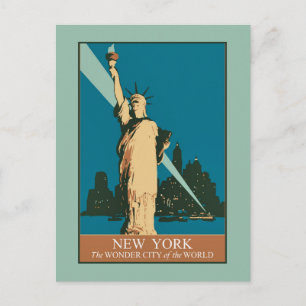 Postal Nueva York La ciudad maravilla del mundo