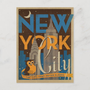 Postal Nueva York - La ciudad que nunca duerme