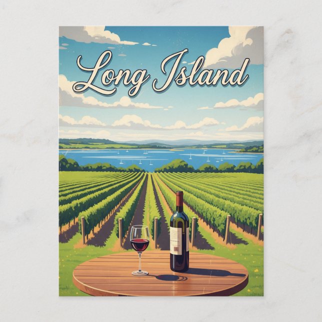 Postal Nueva York Long Island (Anverso)