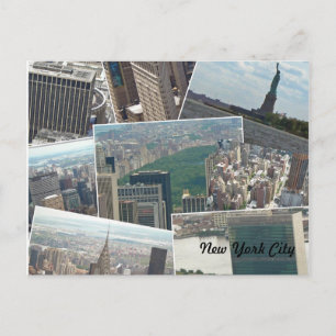 Postal Nueva York Manhattan Multiview