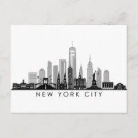 NUEVA YORK Manhatten USA Skyline Silhouette