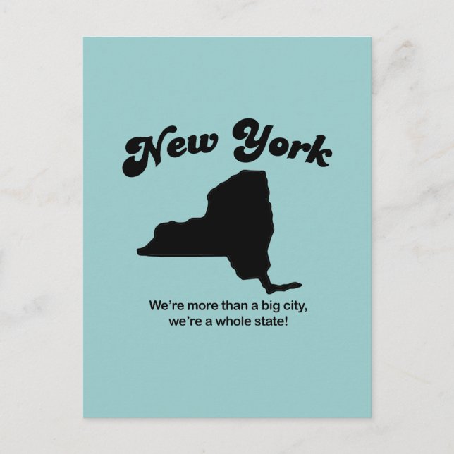 Postal Nueva York Motto - Un estado entero (Anverso)