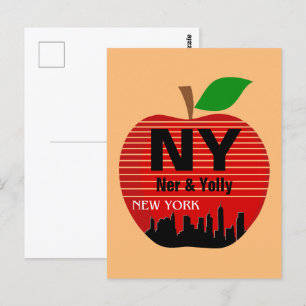 Postal Nueva York Nombres Personalizados La Gran Manzana