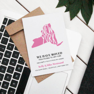 Postal NUEVA YORK Nos hemos mudado Nueva dirección Nuevo 