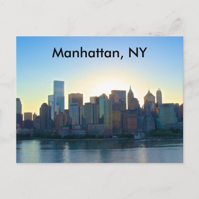 Postal Nueva York Postcard de Manhattan (Anverso)