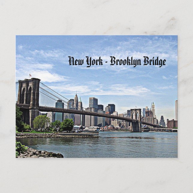 Postal Nueva York - Puente Brooklyn (Anverso)