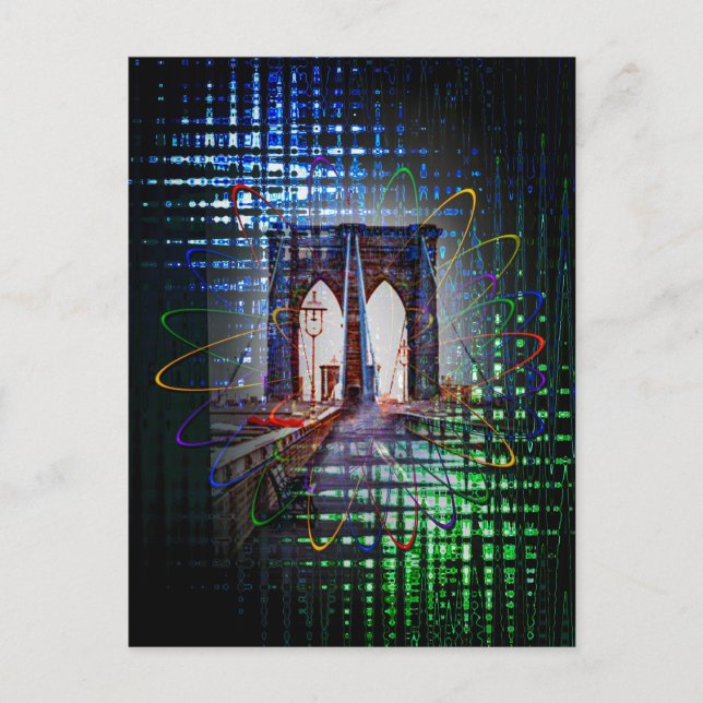 Postal Nueva York - Puente de Brooklyn (Anverso)