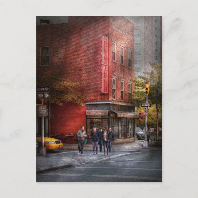 Postal Nueva York - Tienda - La antigua delicatessen (Anverso)