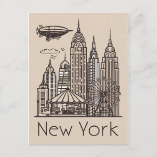 Postal nueva york vintage
