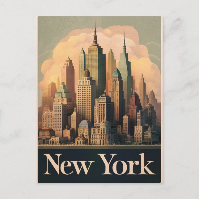 Postal nueva york vintage (Anverso)