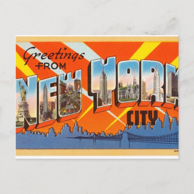 Postal Nueva York Vintage (Anverso)