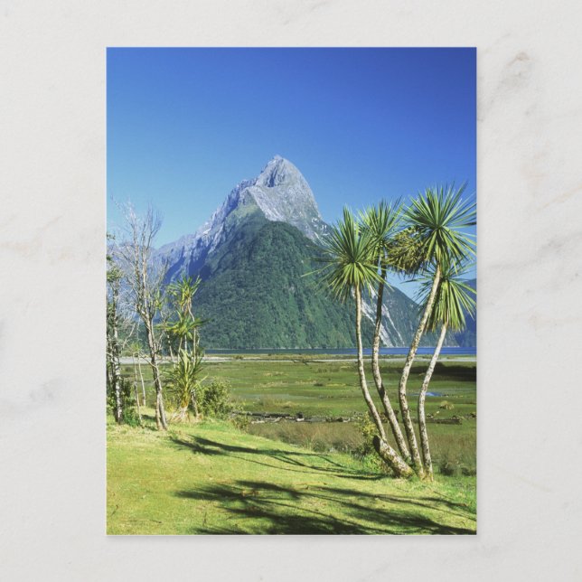 Postal Nueva Zelanda, Isla Sur, Mitre Peak, (Anverso)