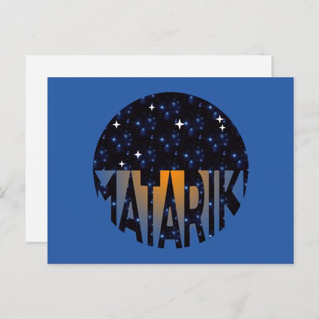 Postal Nueva Zelanda Siete Hermanas Maori MATARIKI 2c (Anverso / Reverso)