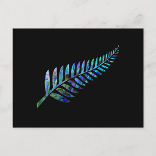 POSTAL NUEVA ZELANDIA FERN SIMPLE PAUA