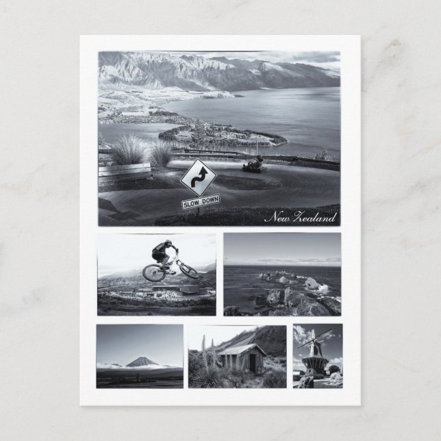 Postal Nueva Zelandia - Queenstown, Tongariro, Monte Cook (Anverso)