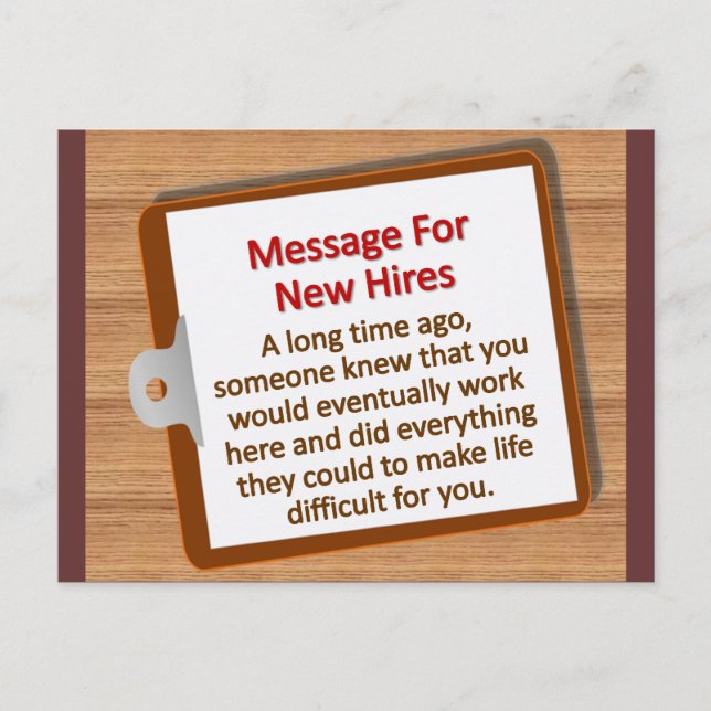 Postal Nuevas contrataciones  (Anverso)