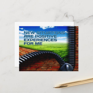 Postal "Nuevas situaciones" Motivación Afirmación