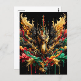 Postal Nuevo Año Lunar Chino de Dragón, Posttravesía