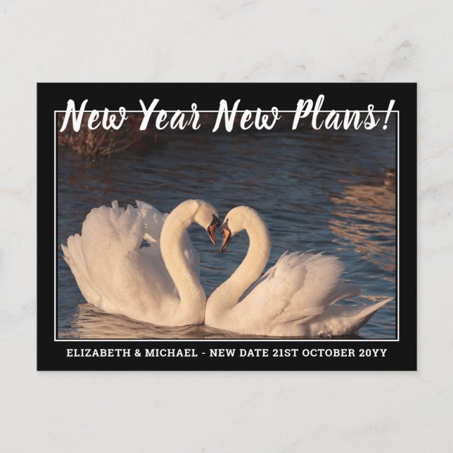 Postal Nuevo año Nuevo plan Fecha de cambio presupuesto B (Anverso)