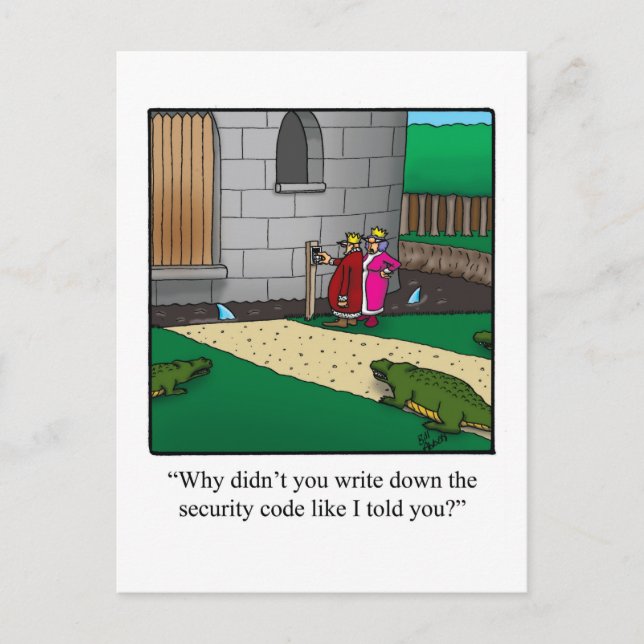 Postal Nuevo Anuncio de Casa Código de Seguridad de Casti (Anverso)