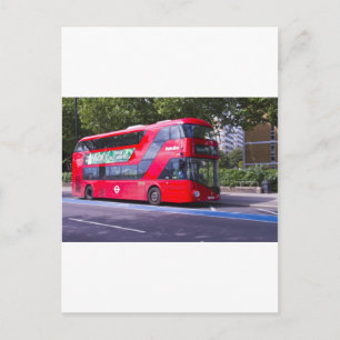 Postal Nuevo bus rojo de Londres