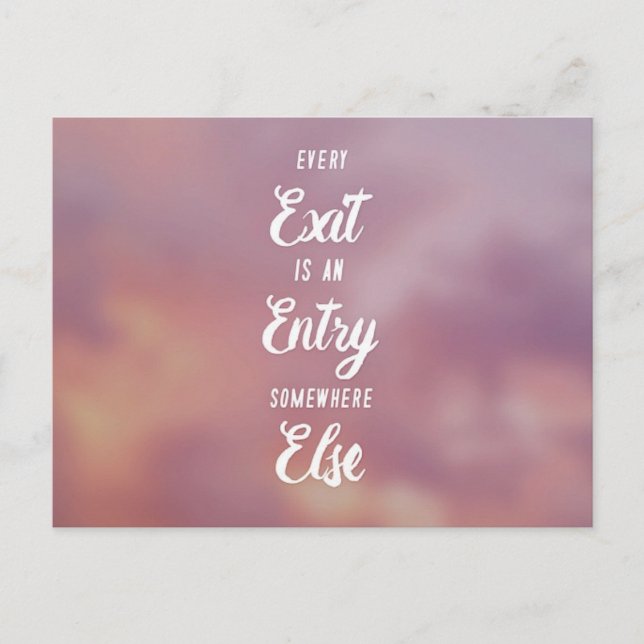 Postal Nuevo comienzo (Anverso)