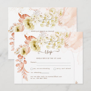 Postal ¡NUEVO! Fechas de reserva de boda floral boho
